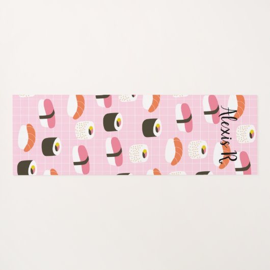 Gepersonaliseerde Sushi Yoga Mat (Achterkant (horizontaal))
