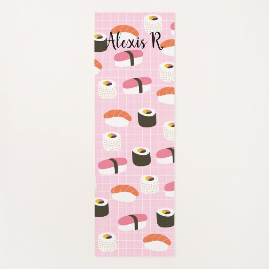 Gepersonaliseerde Sushi Yoga Mat (Voorkant)