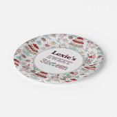 Gepersonaliseerde Sweet 16 Verjaardagspapier Bord (Gekanteld)