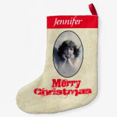 Gepersonaliseerde Sweet  Angel Christmas Kleine Kerstsok (Achterkant)