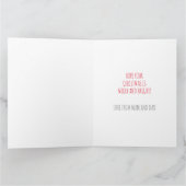 Gepersonaliseerde SWEET GIRAFFE Christmas Kaart (Binnen)