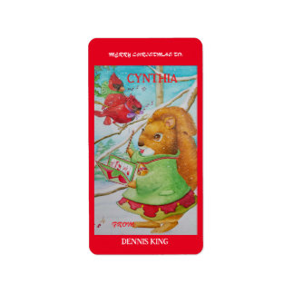 Gepersonaliseerde Sweet kleindochter's Christmas K Etiket