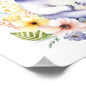 Gepersonaliseerde Sweet Koala Beer Baby kwekerij k Poster (Hoek)