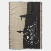 Gepersonaliseerde Sweet Photo Gift voor Dochter Deken (Voorkant Verticaal)