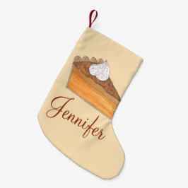 Gepersonaliseerde sweet Potato Pie Kerstdessert Kleine Kerstsok