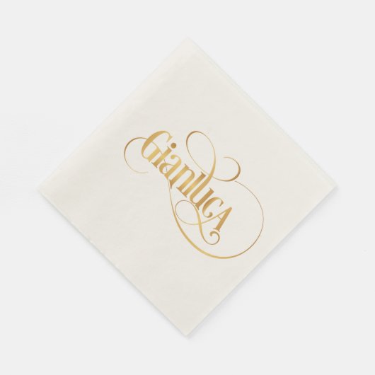 Gepersonaliseerde Swirly Script Gianluca Servet (Hoek)