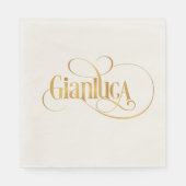 Gepersonaliseerde Swirly Script Gianluca Servet (Voorkant)
