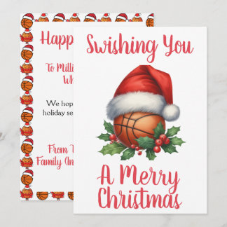 Gepersonaliseerde Swishing You een vrolijk kerstfe Feestdagenkaart