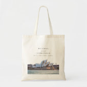 Gepersonaliseerde Sydney, Australië Wedding Canvas Tote Bag (Voorkant)