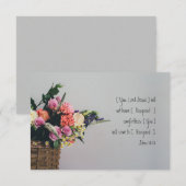 Gepersonaliseerde Sympathie Scripture Flat Kaart J (Voorkant / Achterkant)