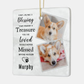 Gepersonaliseerde sympathie voor het eten Dog Memo Keramisch Ornament (Links)