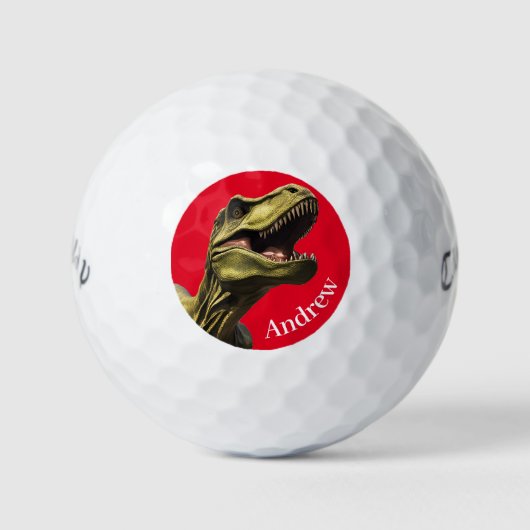 Gepersonaliseerde T.rex Callaway Warbird Golf Ball Golfballen (Voorkant)