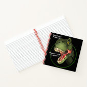Gepersonaliseerde T-Rex Dinosaur Notitieboek (Binnen)
