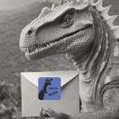 Gepersonaliseerde T-Rex dinosaurus dank u Vierkante Sticker