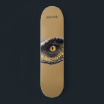 Gepersonaliseerde T Rex Dinosaurus Eye Persoonlijk Skateboard<br><div class="desc">Bold T rex dinosaurus oogskateboard. Voeg gewoon jouw namen toe.</div>