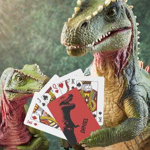 Gepersonaliseerde T Rex Pokerkaarten