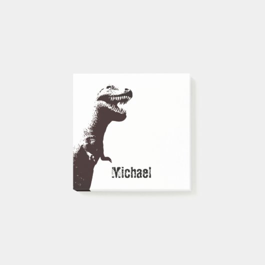 Gepersonaliseerde T-Rex Post-it® Notes (Voorkant)