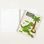 Gepersonaliseerde T-Rex Schattige Dinosaurussen Sc Planner (Display)