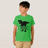 Gepersonaliseerde T-Rex T-shirt (Voorkant volledig)