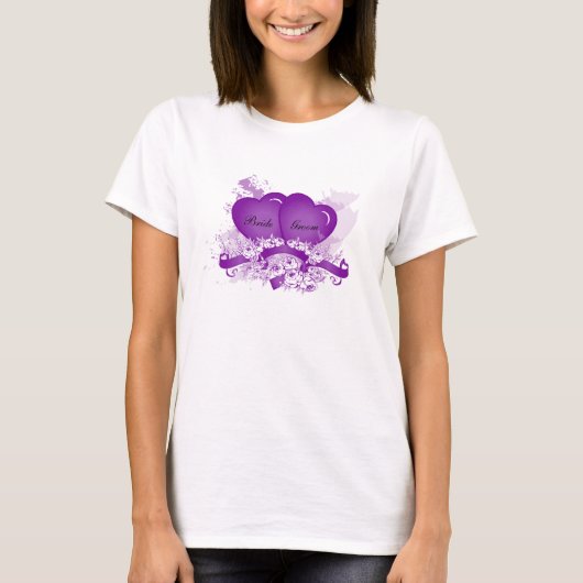 Gepersonaliseerde T-Shirt-Sjabloon van Bride T-shirt (Voorkant)