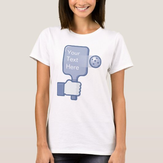 Gepersonaliseerde T-shirt voor de Pickleball-wedst (Voorkant)