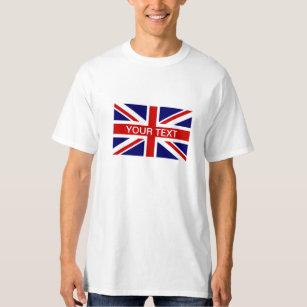 Gepersonaliseerde T-Shirten met vlag van British U T-shirt