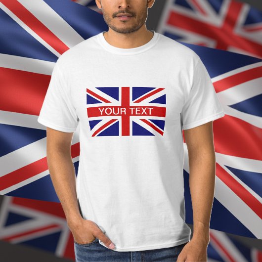 Gepersonaliseerde T-Shirten met vlag van British U T-shirt