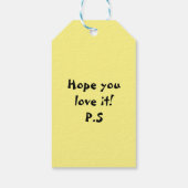 Gepersonaliseerde Taart en Tart Christmas Cadeaulabel (Achterkant)