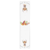 Gepersonaliseerde Table Runner boho hert Buck Head Korte Tafelloper (Voorkant)