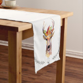 Gepersonaliseerde Table Runner boho hert Buck Head Korte Tafelloper (Voorbeeld)