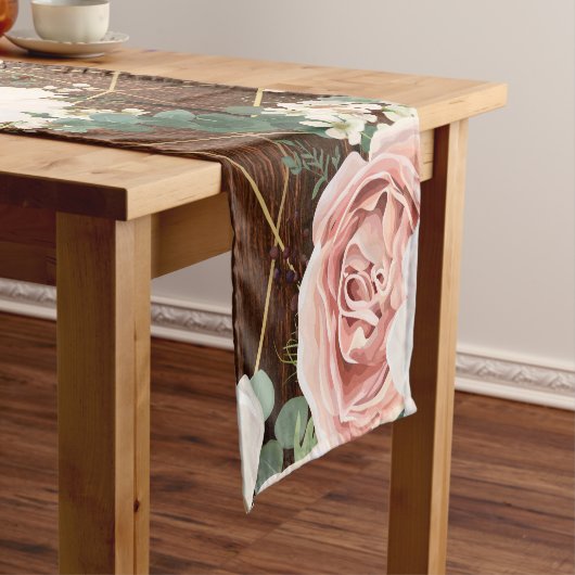 Gepersonaliseerde Table Runner geometrische tuin R Korte Tafelloper (Voorbeeld)