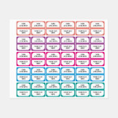 Gepersonaliseerde tabs verdeler Organizer Sticker  (Vel)