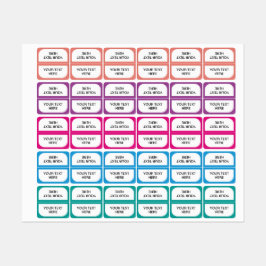 Gepersonaliseerde tabs verdeler Organizer Sticker 