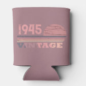 Gepersonaliseerde tachtig vintage 80ste verjaardag blikjeskoeler (Achterkant)