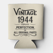 Gepersonaliseerde tachtig vintage 80ste verjaardag blikjeskoeler (Voorkant)