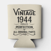 Gepersonaliseerde tachtig vintage 80ste verjaardag blikjeskoeler (Achterkant)