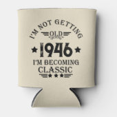 Gepersonaliseerde tachtig vintage 80ste verjaardag blikjeskoeler (Voorkant)