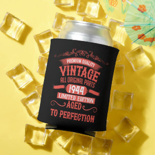 Gepersonaliseerde tachtig vintage 80ste verjaardag blikjeskoeler