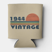 Gepersonaliseerde tachtig vintage 80ste verjaardag blikjeskoeler (Voorkant)