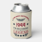 Gepersonaliseerde tachtig vintage 80ste verjaardag blikjeskoeler (Blikje Voorkant)