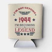 Gepersonaliseerde tachtig vintage 80ste verjaardag blikjeskoeler (Voorkant)