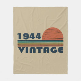 Gepersonaliseerde tachtig vintage 80ste verjaardag fleece deken
