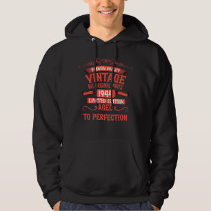 Gepersonaliseerde tachtig vintage 80ste verjaardag hoodie