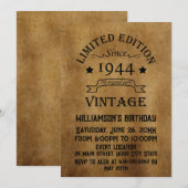 Gepersonaliseerde tachtig vintage 80ste verjaardag kaart (Voorkant / Achterkant)