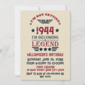 Gepersonaliseerde tachtig vintage 80ste verjaardag kaart (Voorkant)