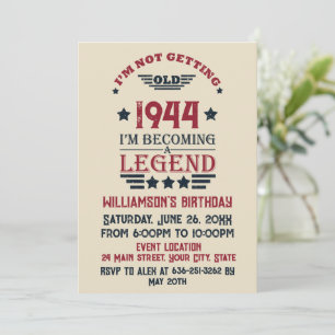 Gepersonaliseerde tachtig vintage 80ste verjaardag kaart