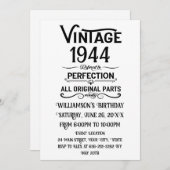 Gepersonaliseerde tachtig vintage 80ste verjaardag kaart (Voorkant / Achterkant)