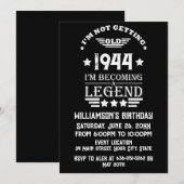 Gepersonaliseerde tachtig vintage 80ste verjaardag kaart (Voorkant / Achterkant)