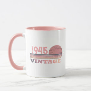 Gepersonaliseerde tachtig vintage 80ste verjaardag mok