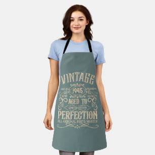 Gepersonaliseerde tachtig vintage 80ste verjaardag schort